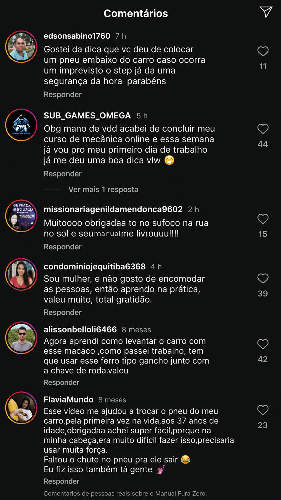Depoimentos reais de leitores do Manual Furo Zero